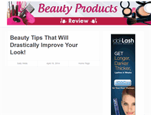Tablet Screenshot of beautyproductsreview.net